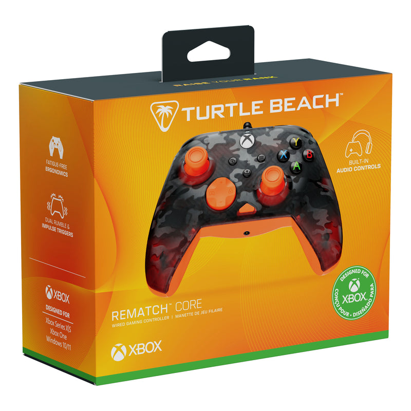 Load image into Gallery viewer, Turtle beach rematch core bedrade controller (zwart oranje, xbox serie x|s, xbox one, pc)