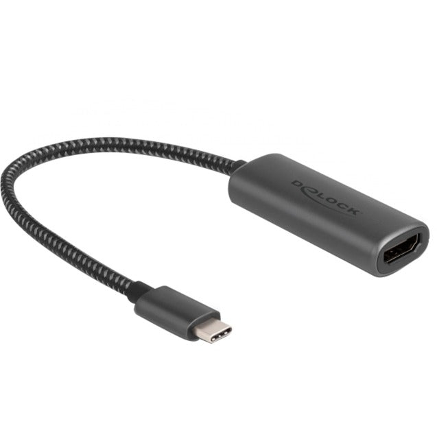 Load image into Gallery viewer, Delock usb-c (male) > hdmi (female) (dp alt mode) adapter (grijs, 0,2 meter)