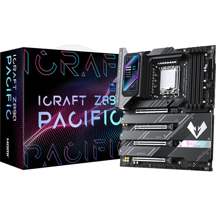 Afbeelding laden in galerijviewer, Maxsun ms-icraft z890 pacific socket 1851 moederbord (zwart, raid, 2.5 gb-lan, wlan, bt, sound, atx)