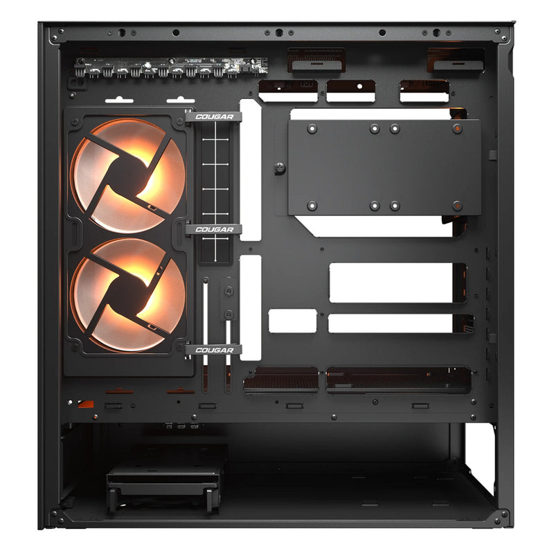 Afbeelding laden in galerijviewer, Cougar cfv235 midi tower behuizing (zwart | 2x usb-a | 1x usb-c | rgb | tempered glass)