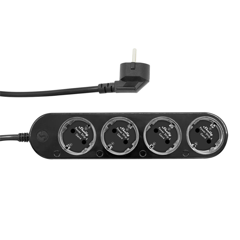 Load image into Gallery viewer, Shelly power strip gen4 stekkerdoos (zwart, wifi, bluetooth, zigbee)