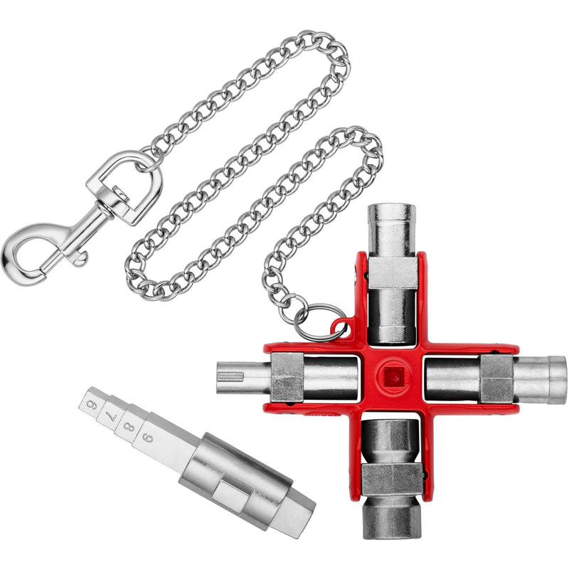 Load image into Gallery viewer, Knipex universele sleutel bouw 001106v01 dopsleutel (zilver rood)