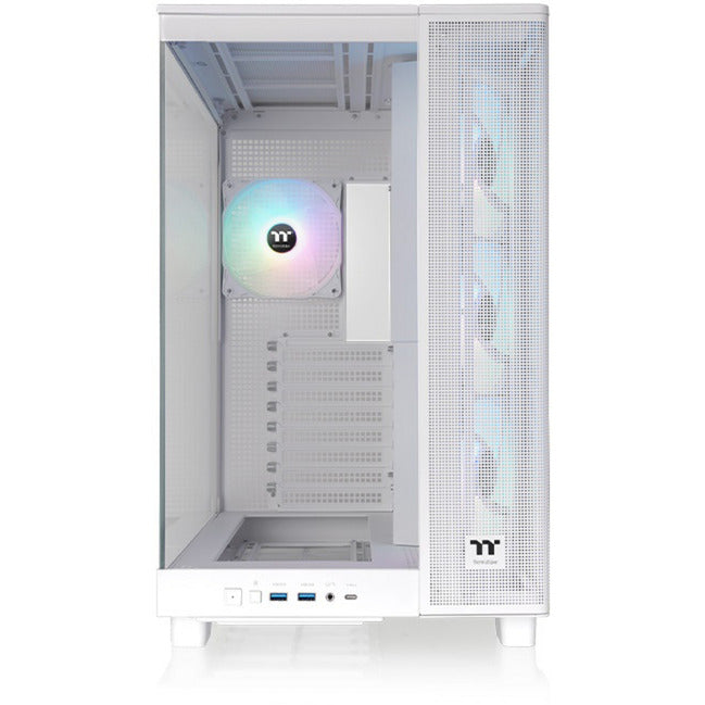 Load image into Gallery viewer, Thermaltake view 380 xl tg argb snow midi tower behuizing (wit | 2x usb-a | 1x usb-c | rgb | window)