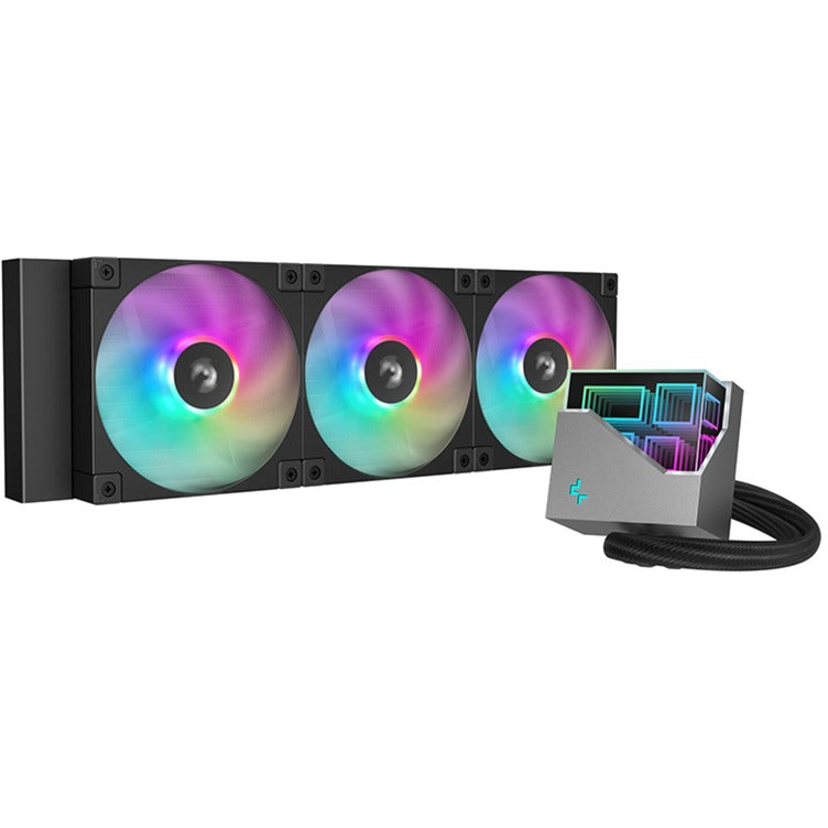 Laden Sie das Bild in Galerie -Viewer, Deepcool lt360 argb waterkoeling (zwart, 4-pins pwm fan-connector)