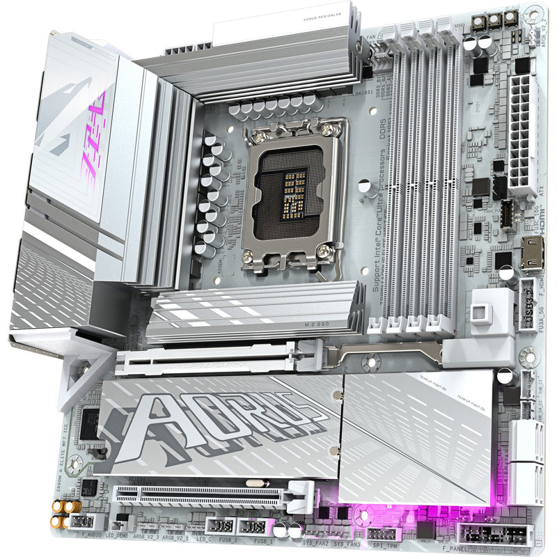 Load image into Gallery viewer, Gigabyte z890m aorus elite wf7 ice socket 1851 moederbord (raid, 2.5gb-lan, wi-fi 7, bt, sound, µatx)