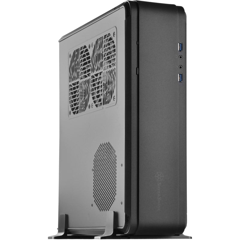 Load image into Gallery viewer, Silverstone sst-ftz01b-e desktop behuizing (zwart | 2x usb-a)