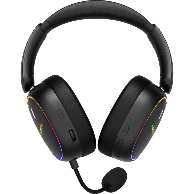 Afbeelding laden in galerijviewer, Hator phoenix 2 wireless over-ear gaming headset (zwart, rgb, 2.4ghz bluetooth 5.4 usb-c)