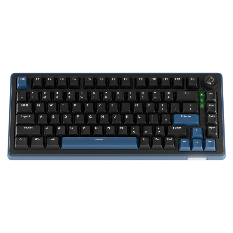 Load image into Gallery viewer, Ducky ok-m-75 rgb mechanisch toetsenbord (zwart, us lay-out (qwerty), ktt linear, 75%, rgb, hot-swap, pbt, 2.4 ghz | bluetooth | usb-c)