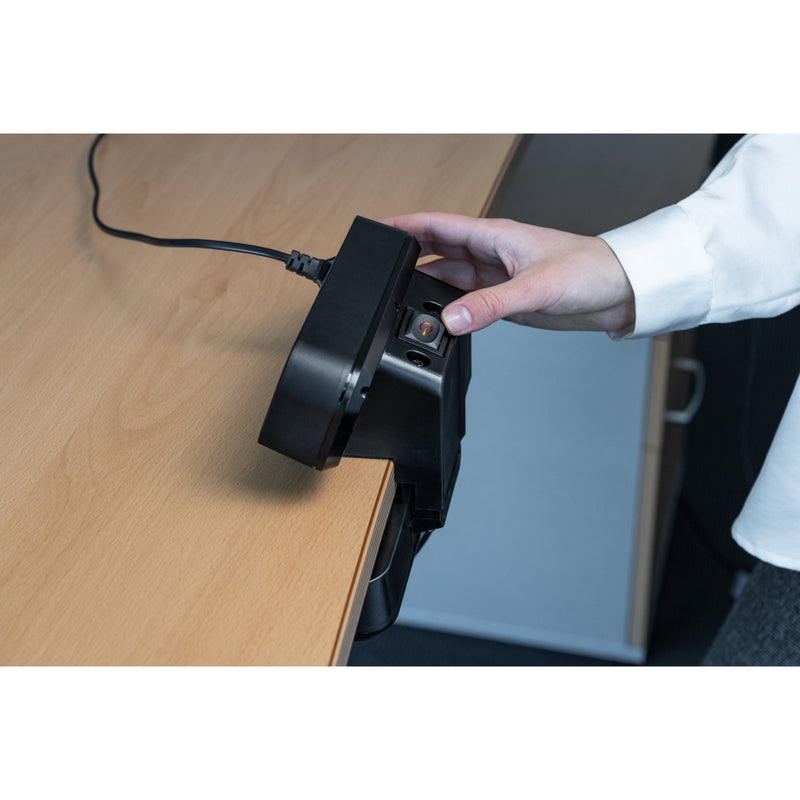 Load image into Gallery viewer, Brennenstuhl estilo duplex stekkerdoos met schakelaar en overspanningsbeveiliging stekkerdoos (zwart zilver, 1x usb c, 1x usb a)