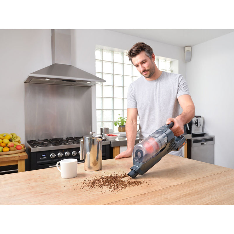 Chargez l'image dans la visionneuse de la galerie, Black+decker bhfea18d1-qw 18v 2.0ah 2-in-1 steelstofzuiger met verwijderbare accu (18v 2.0ah accu en oplader inbegrepen)