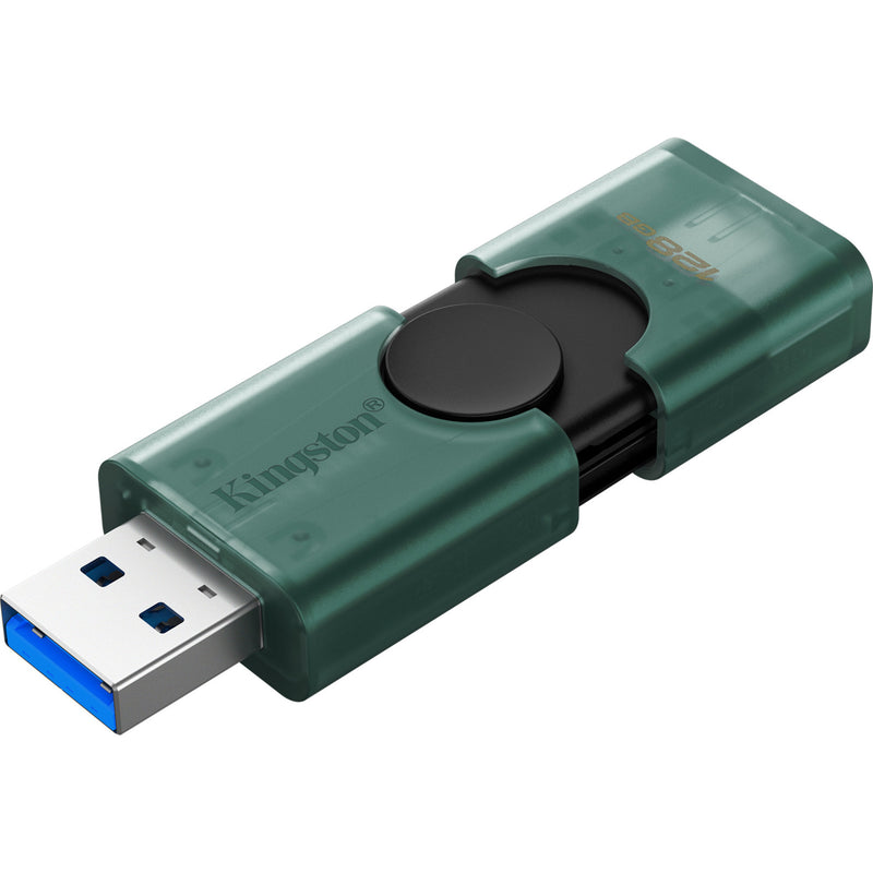 Load image into Gallery viewer, Kingston datatraveler duo 128 gb usb-stick (groen zwart, dtdeg2 128gb)