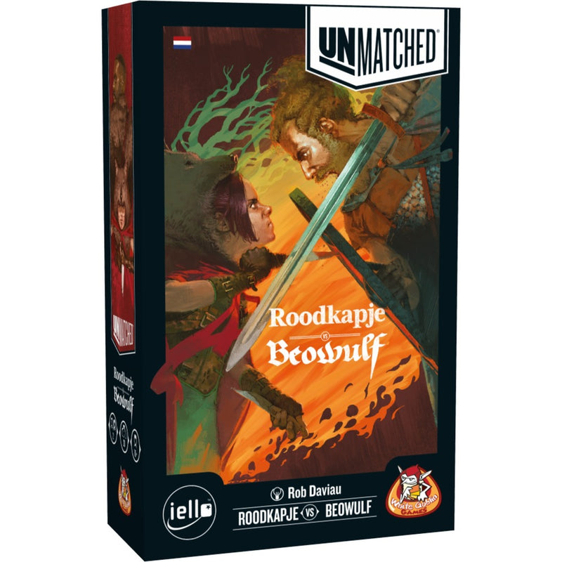 Load image into Gallery viewer, White goblin games unmatched: roodkapje vs beowulf bordspel (nederlands, 2 spelers, 20 minuten, vanaf 10 jaar)