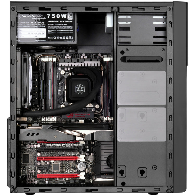 Load image into Gallery viewer, Silverstone sst-ps13b midi tower behuizing (zwart | 2x usb-a)