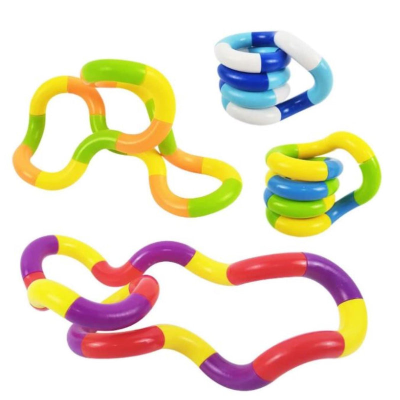 ギャラリービューアに画像をロードする, Wriggle snake tangle toy set a 6 stuks