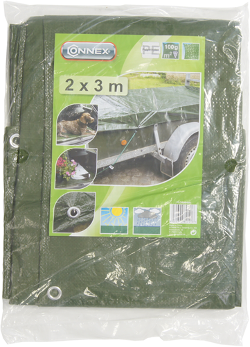 Afbeelding laden in galerijviewer, Connex afdekzeil 2x3m pp pe profi 100g - flor80400