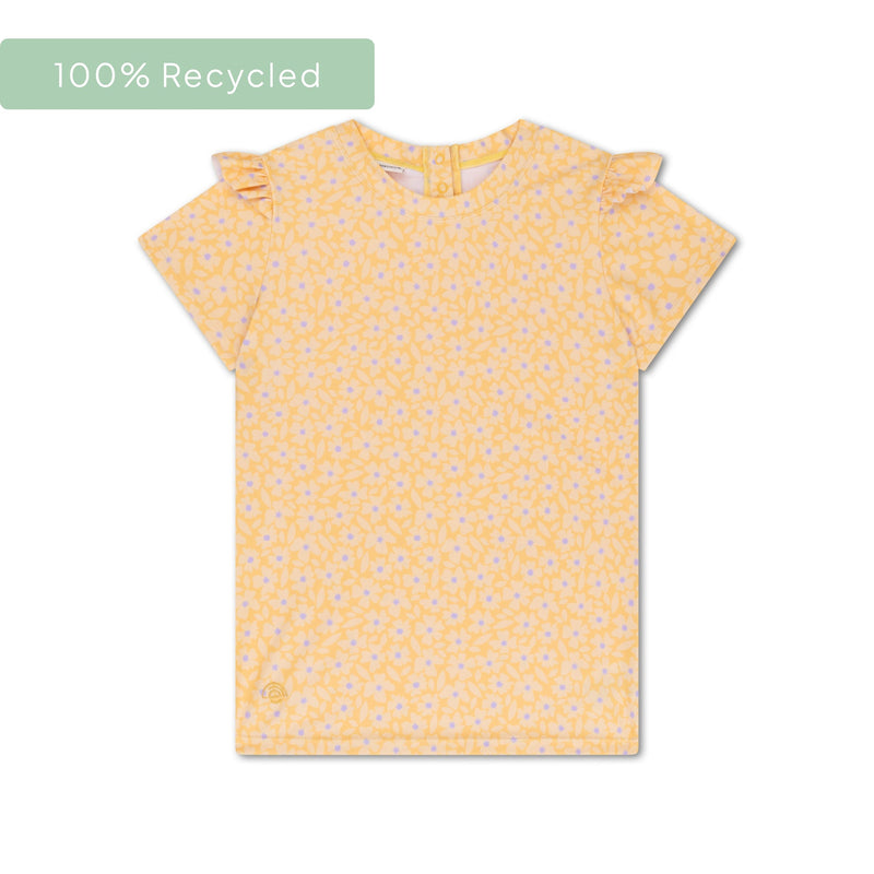 Cargue la imagen en el visor de la galería, Florish | geel uv zwemshirt met korte mouwen