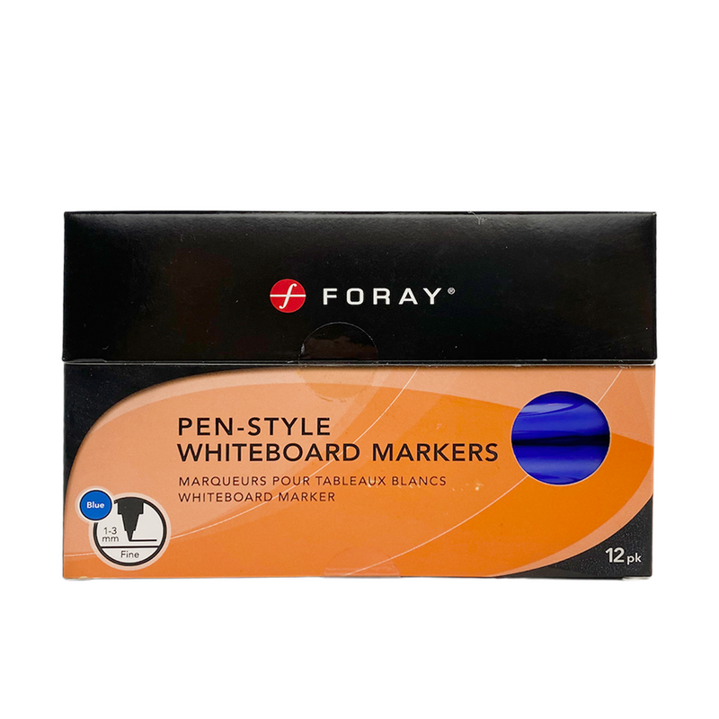 Cargue la imagen en el visor de la galería, Foray whiteboard markers pen style blue 12 stuks