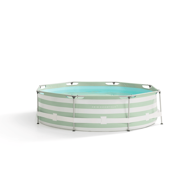 Cargue la imagen en el visor de la galería, Essence | groen wit opzet zwembad rond 305x76 cm incl. accessoires