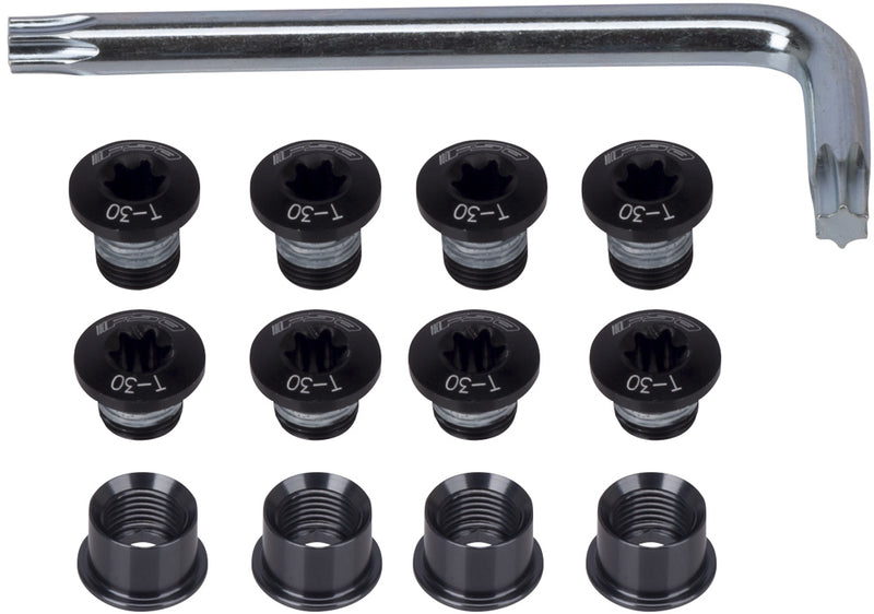 Laden Sie das Bild in Galerie -Viewer, Fsa mtb chainring bolts torx black (12 pieces)