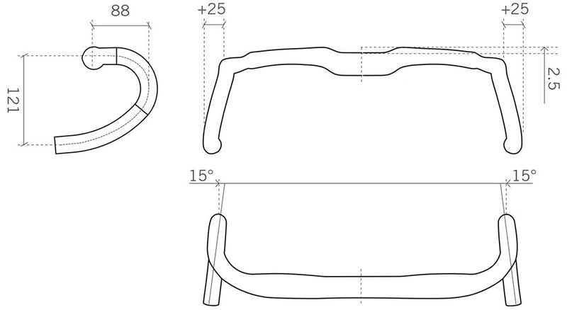 ギャラリービューアに画像をロードする, Fsa agx a-wing pro gravel handlebar