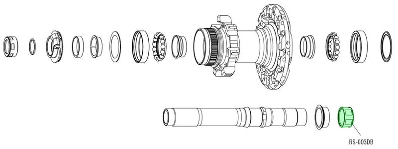 Laden Sie das Bild in Galerie -Viewer, Fulcrum body locknut for db hubs