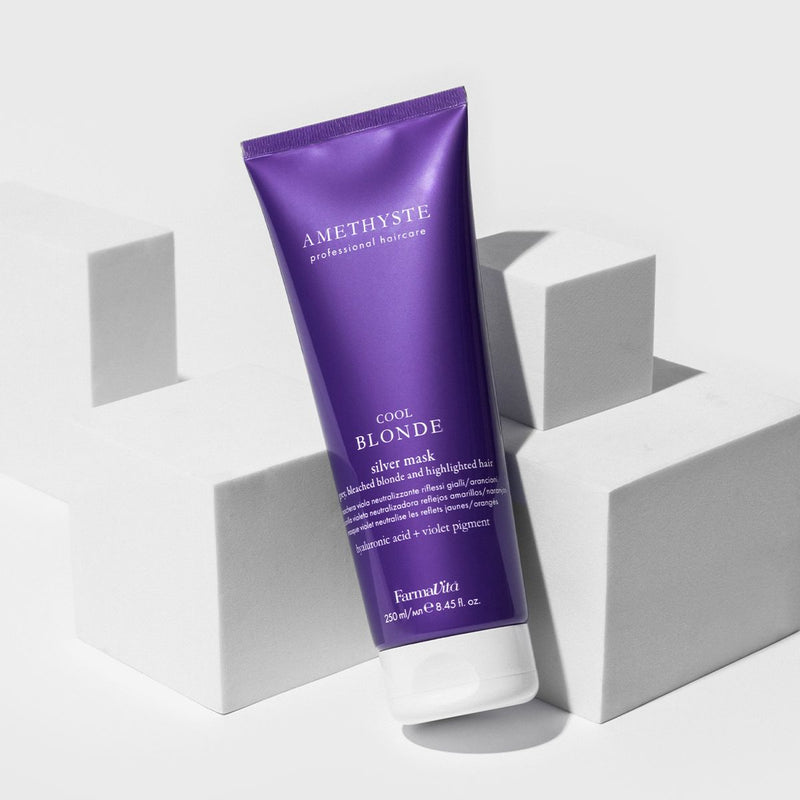 Load image into Gallery viewer, Farmavita amethyste cool blonde silver masker 250ml