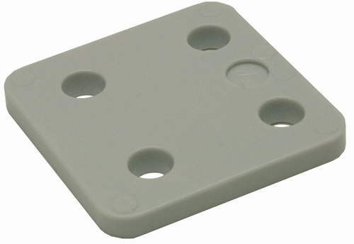 Chargez l'image dans la visionneuse de la galerie, Gb drukplaat zonder sleuf 7 x70x70mm grijs etiket; 48 per zak | 192 stuks - 17534707