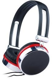 Cargue la imagen en el visor de la galería, Enzo gembird stereo hoofdtelefoon zwart rood