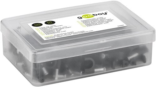 Laden Sie das Bild in Galerie -Viewer, Enzo goobay kabelclip 7mm rond zwart box(100) - 4113232
