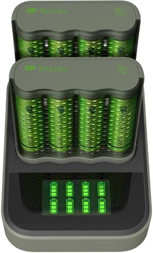 Load image into Gallery viewer, Gp batterijlader usb 2h met 4x2600ma aa batterij + 2xdock - 3503093
