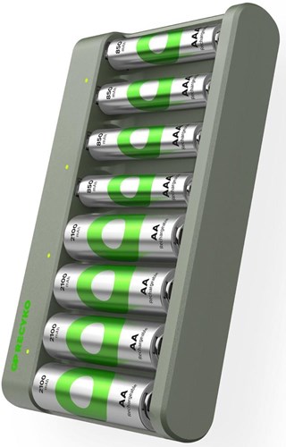 Load image into Gallery viewer, Gp batterijlader usb 6h met 4xaaa en 4xaa batterij - 3503068