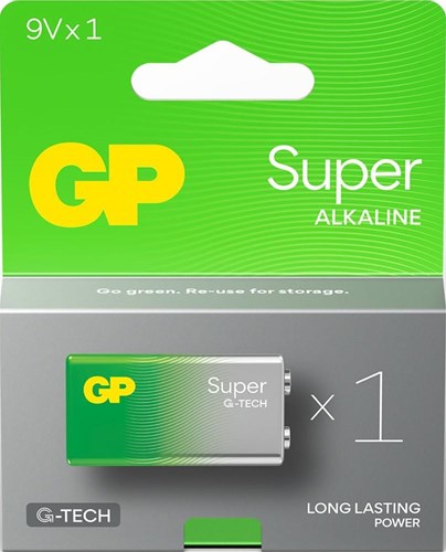Load image into Gallery viewer, Gp super alkaline 9 volt 6lr61 1604a 3012425