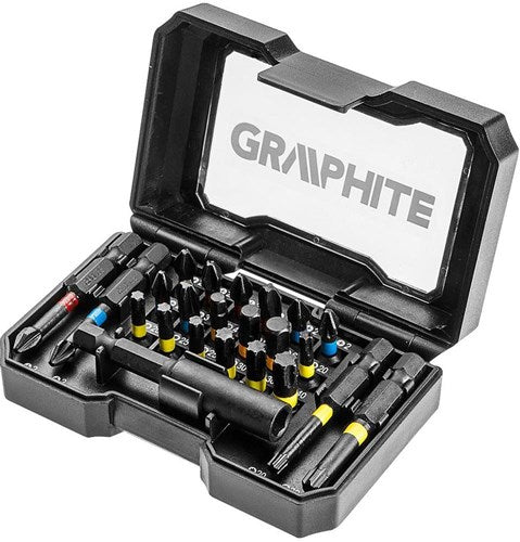Afbeelding laden in galerijviewer, Graphite bitset 23-delig in opbergbox - 6480224