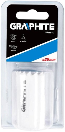 Cargue la imagen en el visor de la galería, Graphite gatenboor 29 x 38 mm - 6480355