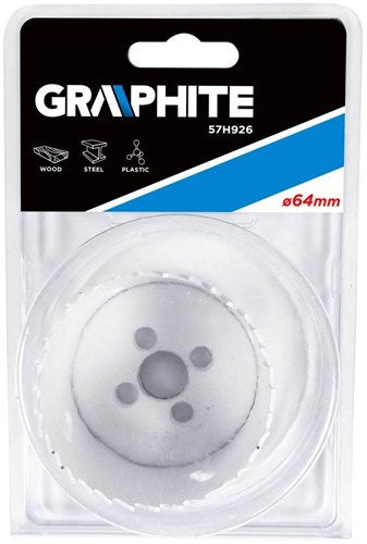 Laden Sie das Bild in Galerie -Viewer, Graphite gatenboor 64 x 38 mm - 6480365