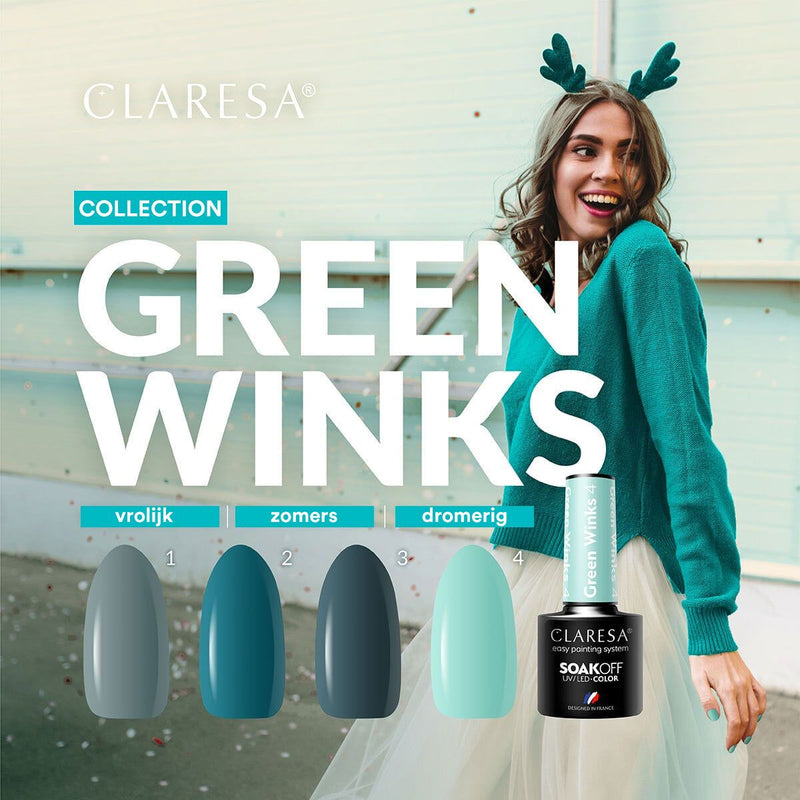 Load image into Gallery viewer, Claresa uv led gellak 5ml green winks 4