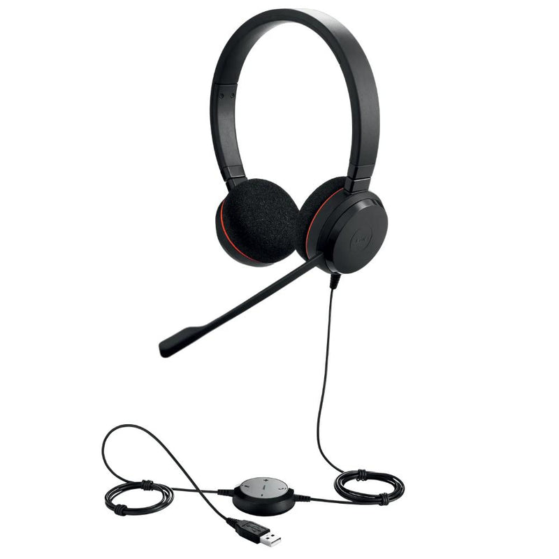 Load image into Gallery viewer, Jabra evolve 20 uc stereo on-ear headset (zwart)