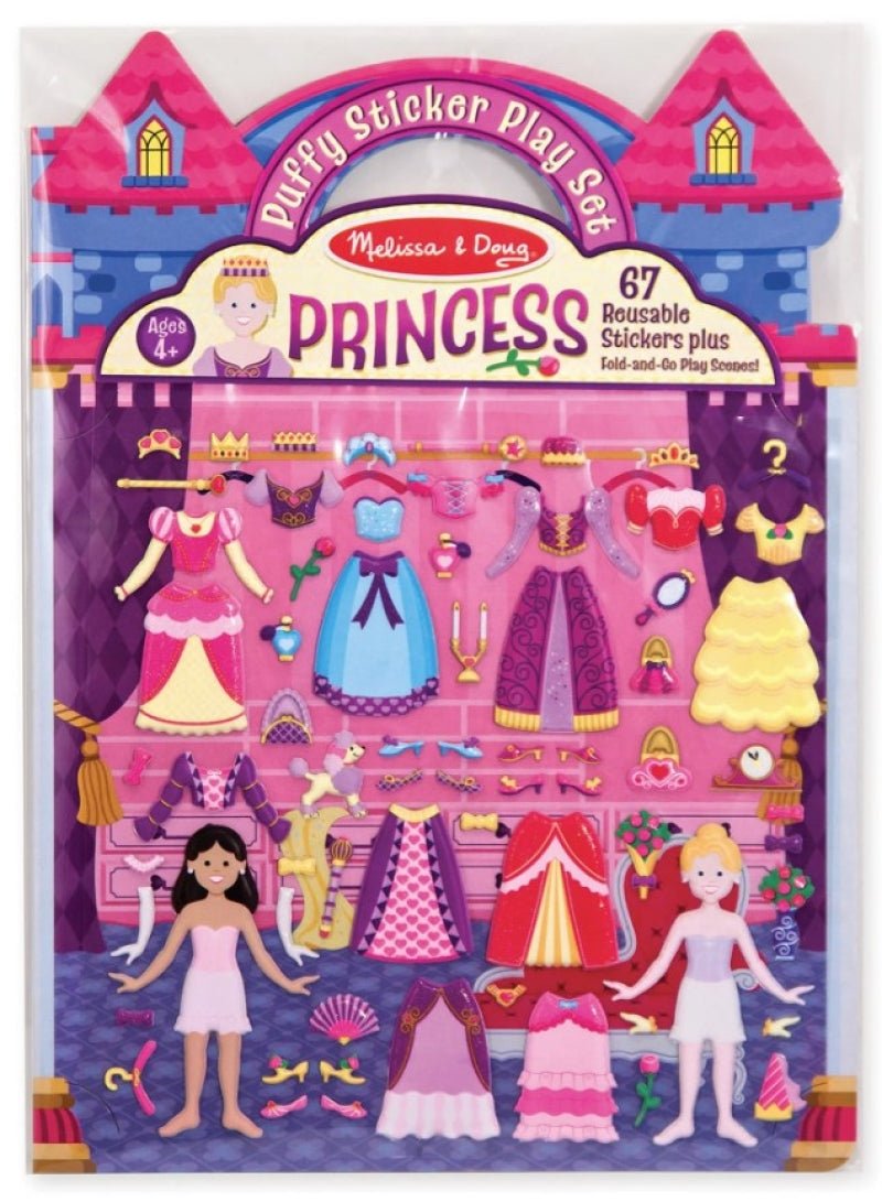 Load image into Gallery viewer, Melissa doug herbruikbare puffy stickerblok (prinses)