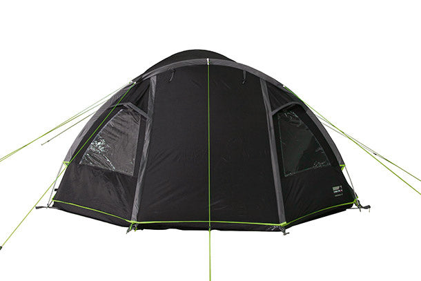 Load image into Gallery viewer, High peak Familietent Meso 4-persoons 360 x 240 x 130 cm zwart