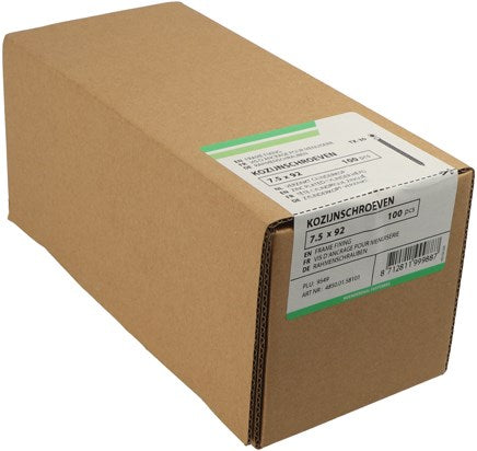 Afbeelding laden in galerijviewer, Hoenderdaal fasteners hoenderdaal kozijnschroef vz ck torx tx30 7.5x132 | 100 stuks - 4850.01.58501