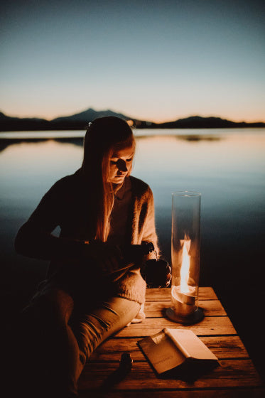 Load image into Gallery viewer, Höfats Spin 90 sfeerlantaarn RVS 19x 40,5 cm zilver