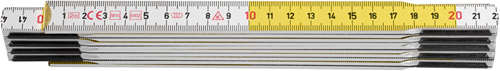 Cargue la imagen en el visor de la galería, Hultafors duimstok t59 2m wit geel | 10-delig - hu105254