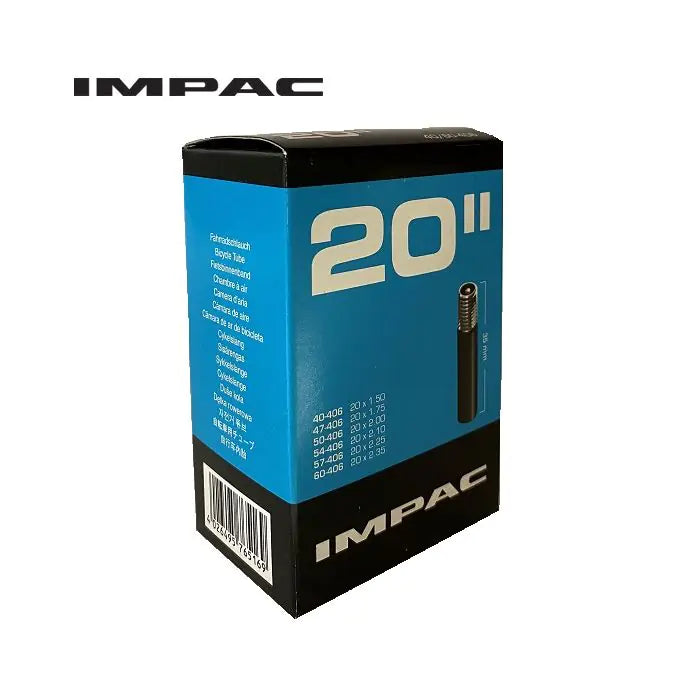 Afbeelding laden in galerijviewer, Impac Binnenband (by Schwalbe) AV20 20x1.75 ETRTO 40 60-406 Ventiel: auto schraderventiel 35mm