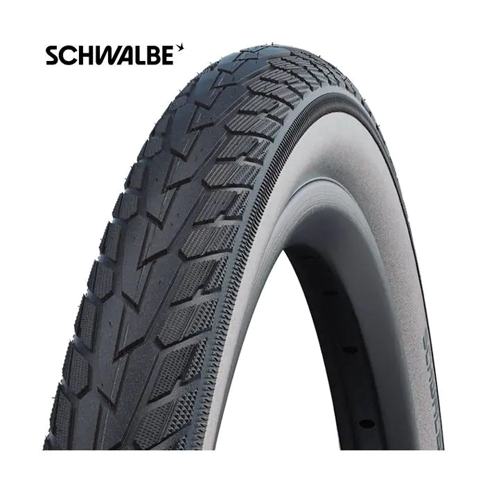 ギャラリービューアに画像をロードする, Schwalbe road cruiser 47-622 (28x1.75) zwart wit reflex