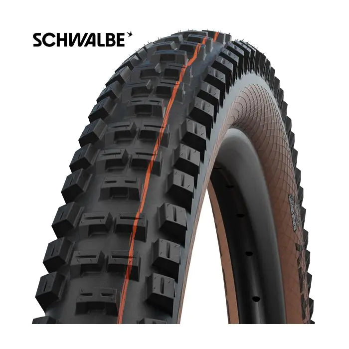 Load image into Gallery viewer, Vouwband Schwalbe Big Betty Super Gravity 29 x 2.40 62-622 mm - zwart bruin