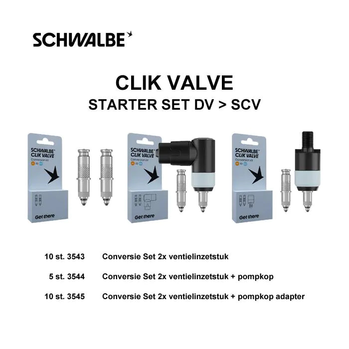 Load image into Gallery viewer, Schwalbe ventiel scv starter set blitz hollands ventiel