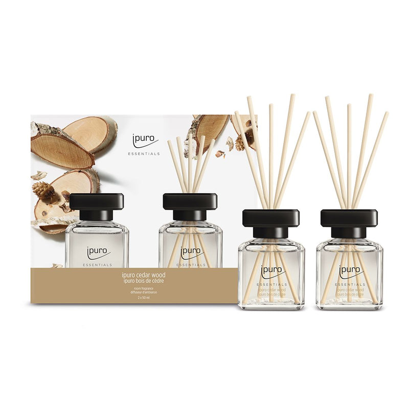 Load image into Gallery viewer, Ipuro geurdiffuser cedar wood 2 x 50 ml