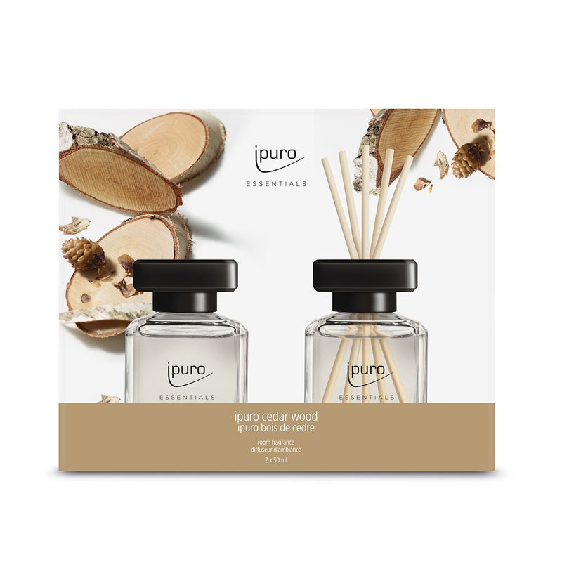 Load image into Gallery viewer, Ipuro geurdiffuser cedar wood 2 x 50 ml