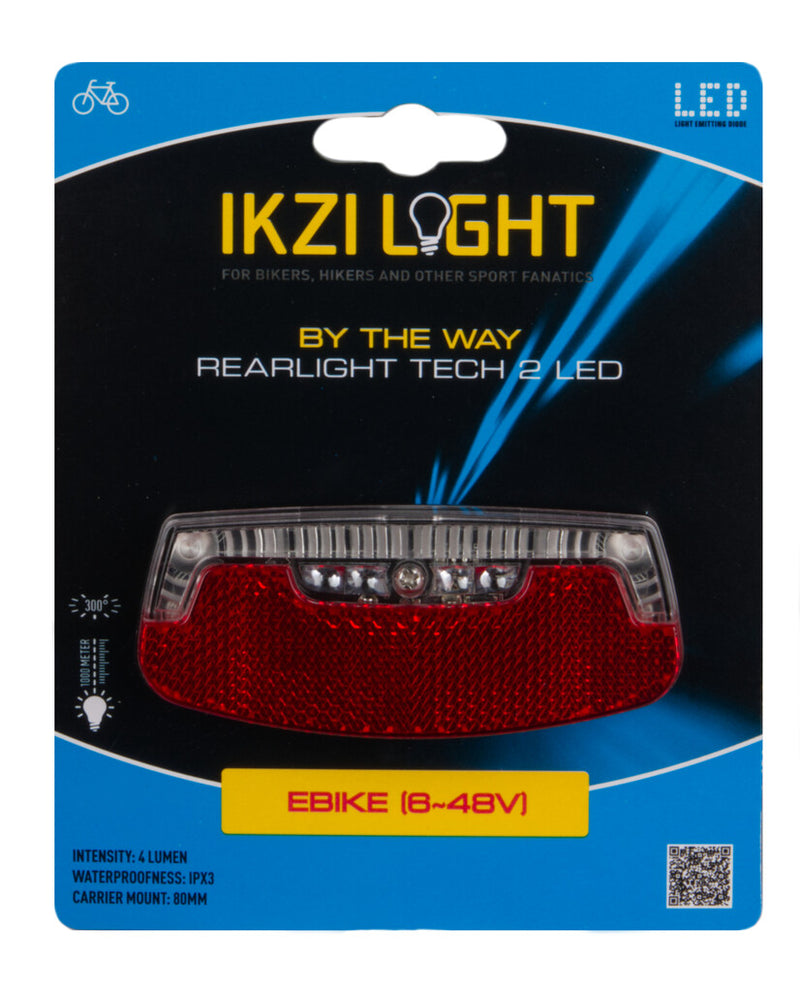 Load image into Gallery viewer, Ikzi achterlicht 2-leds by the way e-bike 8-48v kaart