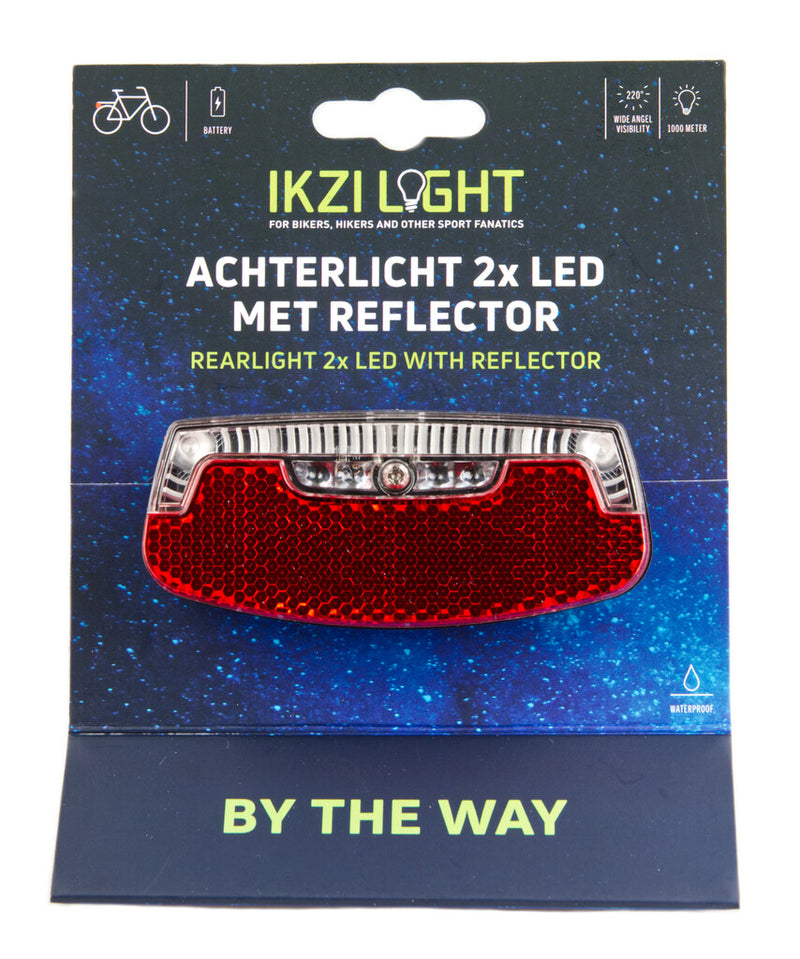 Load image into Gallery viewer, Ikzi achterlicht 2-leds by the way batterij kaart